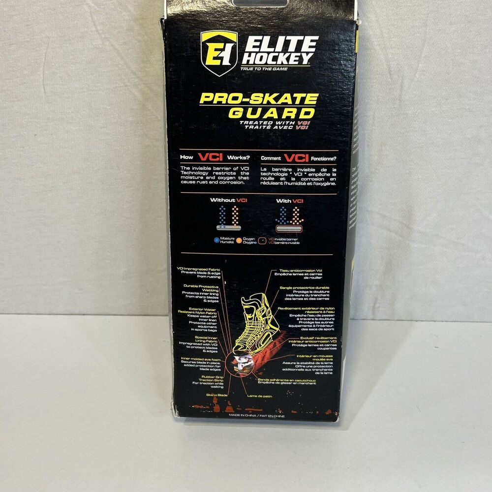 NEW Elite Hockey 700XS Pro Extreme Walking Soaker Skateguards Black Size Large - Picture 3 of 4